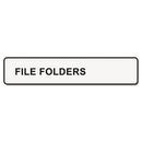 DYMO Labelwriter 1-up File Folder Labels, 0.56" X 3.43", White, 130-roll, 2 Rolls-pack
