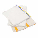 Best Rags B Grade cotton terry bar mops, folded white towels with colored stripes