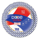 Dixie® Ultra® Modern Romance Heavyweight Plates, Paper, 10.17" dia, White/Red/Green, 186/Pack (item on clearance)