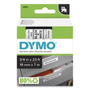 DYMO D1 High-performance Polyester Removable Label Tape, 0.75" X 23 Ft, Black On White