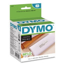 DYMO Labelwriter Address Labels, 1.12" X 3.5", White, 260 Labels-roll, 2 Rolls-pack
