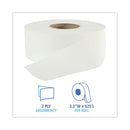 Boardwalk® Jumbo Roll Bathroom Tissue, Septic Safe, 2-Ply, 3.2" x 525 ft, White, 12 Rolls/Carton