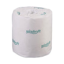 WINDSOFT Bath Tissue, Septic Safe, 2-ply, White, 4 X 3.75, 500 Sheets-roll, 96 Rolls-carton