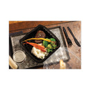 Pactiv Evergreen EarthChoice Vented Dual Color Microwavable Hinged Lid Container, 38 oz, 8.5 x 8.6 x 3.1, Black/Clear, Plastic, 150/Carton
