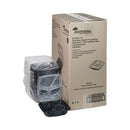 PACTIV Earthchoice Dual Color Hinged-lid Takeout Container, 33 Oz, 8.5 X 8.5 X 3, 3-compartment, Black-clear, 150-carton