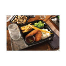 PACTIV Earthchoice Dual Color Hinged-lid Takeout Container, 33 Oz, 8.5 X 8.5 X 3, 3-compartment, Black-clear, 150-carton