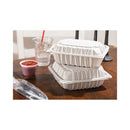 Vented Microwavable Hinged-lid Takeout Container, 9 X 6 X 2.75, White, 170-carton