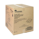 Vented Microwavable Hinged-lid Takeout Container, 8.5 X 8.5 X 3.1, White, 146-carton