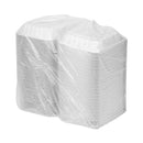 Vented Microwavable Hinged-lid Takeout Container, 8.5 X 8.5 X 3.1, White, 146-carton