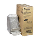 Vented Microwavable Hinged-lid Takeout Container, 2-compartment, 9 X 6 X 3.1, White, 170-carton