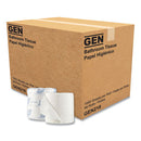 GEN Standard Bath Tissue, Individually Wrapped Rolls, Septic Safe, 1-Ply, White, 1,000 Sheets/Roll, 96 Rolls/Carton