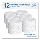 Scott® Essential Coreless JRT, Septic Safe, 2-Ply, 3.75" x 1,150 ft, White, 12 Rolls/Carton