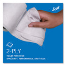 Scott® Essential Standard Roll Bathroom Tissue for Business, Septic Safe, 2-Ply, White, 550 Sheets/Roll, 80 Rolls/Carton