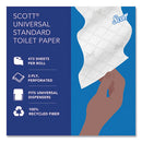 Scott Essential 100% Recycled Fiber Srb Bathroom Tissue, Septic Safe, 2-ply, White, 506 Sheets-roll, 80 Rolls-carton