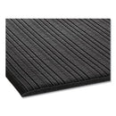Ribbed Vinyl Anti-fatigue Mat, Rib Embossed Surface, 36 X 144, Black