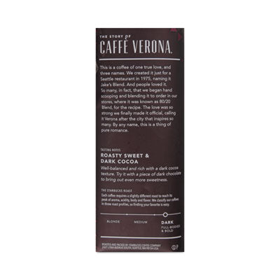 Starbucks® Coffee, Caffe Verona, Ground, 1lb Bag