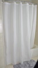 Nylon Hotel Shower Curtain 72"W x 74"L White | HSD Wholesale