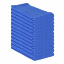 Hospeco™ Cotton Huck Towels, 16"x26", 12/pack - Blue