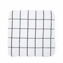 Hospeco™ Cook's Linen Dishcloths, 12"x12", 12/pk - 12 pks/cs - Black & White