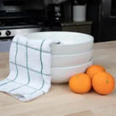 Hospeco™ Cook's Linen Dishcloths, 12"x12", 12/pk - 12 pks/cs - Green & White