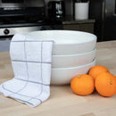 Hospeco™ Cook's Linen Dishcloths, 12"x12", 12/pk - 12 pks/cs - Grey & White