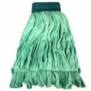 Alternate view of Impact LF0022 green microfiber tube mop head with canvas headband, 21 oz
