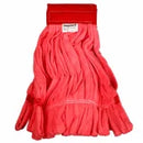 Alternate view of Impact LF0031 red microfiber tube mop head, 14 oz