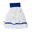 Hospeco™ Microfiber Tube Mop w/ Mesh Headband, 14 oz, White, 1/ea - 12 ea/cs