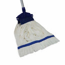 Hospeco™ Microfiber Tube Mop w/ Mesh Headband, 14 oz, White, 1/ea - 12 ea/cs