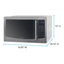 Avanti 1.1 cu. ft. Microwave Oven Stainless Steel Touch Microwave Oven, 1000 Watts