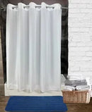Poly 300 Hotel Shower Curtain 72"W x 77"L White – Plain | HSD Wholesale