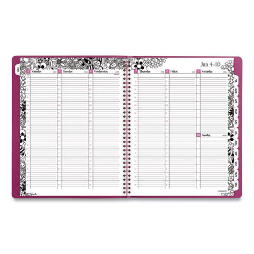 Cambridge® wholesale. Floradoodle Professional Weekly-monthly Planner, 11 X 8.5, 2021-2022. HSD Wholesale: Janitorial Supplies, Breakroom Supplies, Office Supplies.