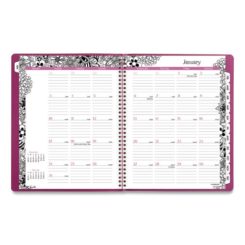 Cambridge® wholesale. Floradoodle Professional Weekly-monthly Planner, 11 X 8.5, 2021-2022. HSD Wholesale: Janitorial Supplies, Breakroom Supplies, Office Supplies.