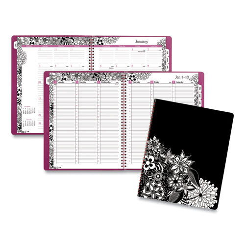 Cambridge® wholesale. Floradoodle Professional Weekly-monthly Planner, 11 X 8.5, 2021-2022. HSD Wholesale: Janitorial Supplies, Breakroom Supplies, Office Supplies.