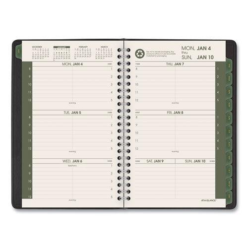AT-A-GLANCE® wholesale. Recycled Weekly-monthly Appointment Book, 8.5 X 5.5, Black, 2021. HSD Wholesale: Janitorial Supplies, Breakroom Supplies, Office Supplies.