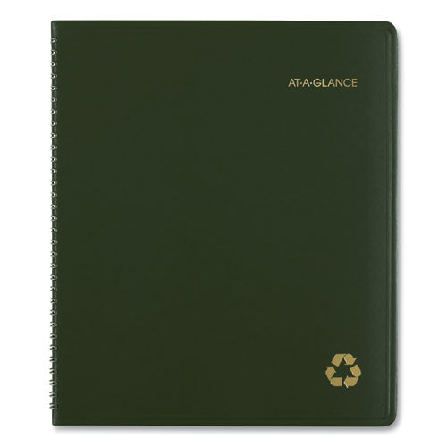 AT-A-GLANCE® wholesale. Recycled Monthly Planner, 11 X 9, Green, 2021-2022. HSD Wholesale: Janitorial Supplies, Breakroom Supplies, Office Supplies.