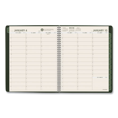 AT-A-GLANCE® wholesale. Recycled Weekly-monthly Classic Appointment Book, 11 X 8.25, Green, 2021. HSD Wholesale: Janitorial Supplies, Breakroom Supplies, Office Supplies.