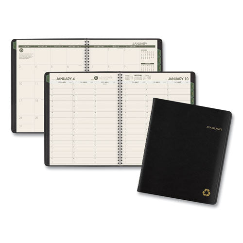 AT-A-GLANCE® wholesale. Recycled Weekly-monthly Classic Appointment Book, 8.75 X 7, Black, 2021. HSD Wholesale: Janitorial Supplies, Breakroom Supplies, Office Supplies.