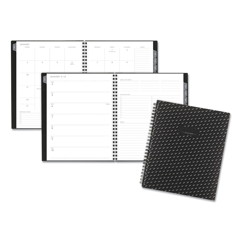 AT-A-GLANCE® wholesale. Elevation Poly Weekly-monthly Planner, 8.75 X 7, Black, 2021. HSD Wholesale: Janitorial Supplies, Breakroom Supplies, Office Supplies.