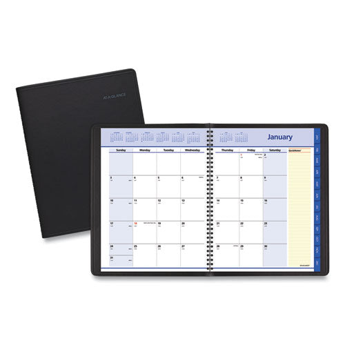 AT-A-GLANCE® wholesale. Quicknotes Monthly Planner, 11 X 8.25, Black, 2021. HSD Wholesale: Janitorial Supplies, Breakroom Supplies, Office Supplies.