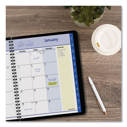 AT-A-GLANCE® wholesale. Quicknotes Monthly Planner, 8.75 X 7, Black, 2021. HSD Wholesale: Janitorial Supplies, Breakroom Supplies, Office Supplies.