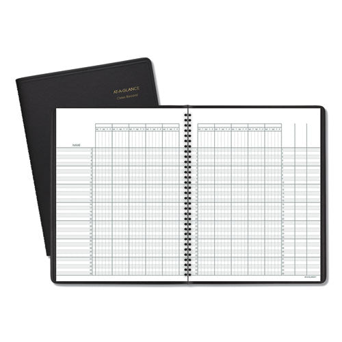 AT-A-GLANCE® wholesale. Undated Class Record Book, 10 7-8 X 8 1-4, Black. HSD Wholesale: Janitorial Supplies, Breakroom Supplies, Office Supplies.