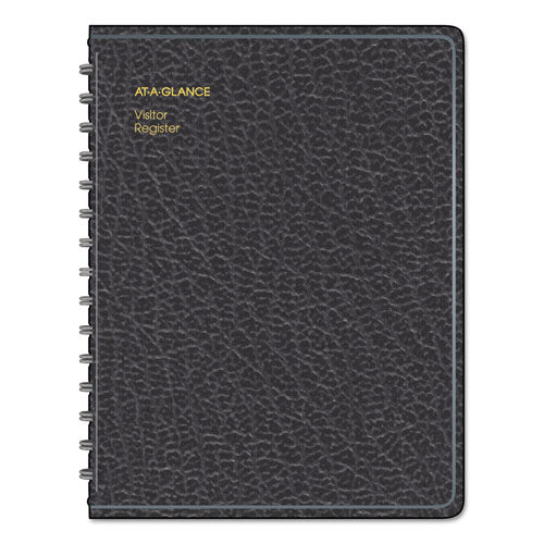 AT-A-GLANCE® wholesale. Recycled Visitor Register Book, Black, 8.38 X 10.88. HSD Wholesale: Janitorial Supplies, Breakroom Supplies, Office Supplies.