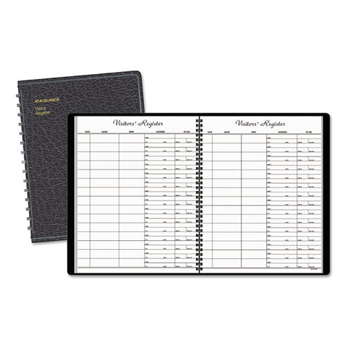 AT-A-GLANCE® wholesale. Recycled Visitor Register Book, Black, 8.38 X 10.88. HSD Wholesale: Janitorial Supplies, Breakroom Supplies, Office Supplies.