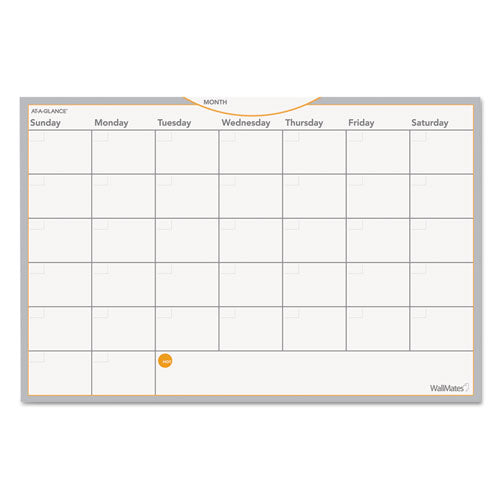 AT-A-GLANCE® wholesale. Wallmates Self-adhesive Dry Erase Monthly Planning Surface, 18 X 12. HSD Wholesale: Janitorial Supplies, Breakroom Supplies, Office Supplies.