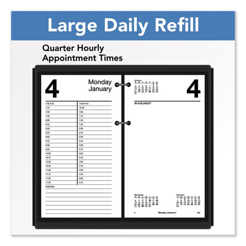 AT-A-GLANCE® wholesale. Large Desk Calendar Refill, 4.5 X 8, White, 2021. HSD Wholesale: Janitorial Supplies, Breakroom Supplies, Office Supplies.