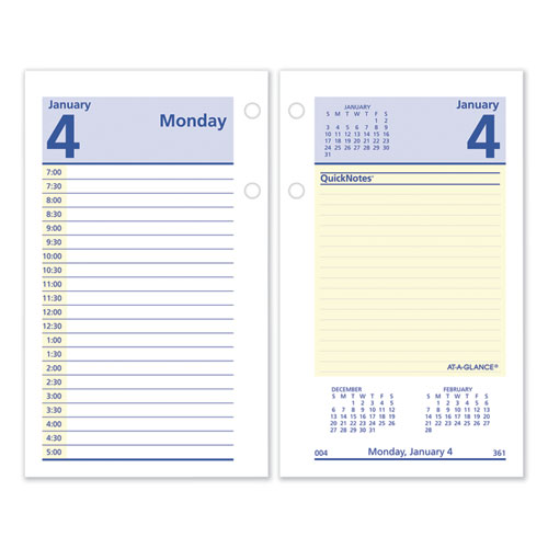 AT-A-GLANCE® wholesale. Quicknotes Desk Calendar Refill, 3.5 X 6, 2021. HSD Wholesale: Janitorial Supplies, Breakroom Supplies, Office Supplies.