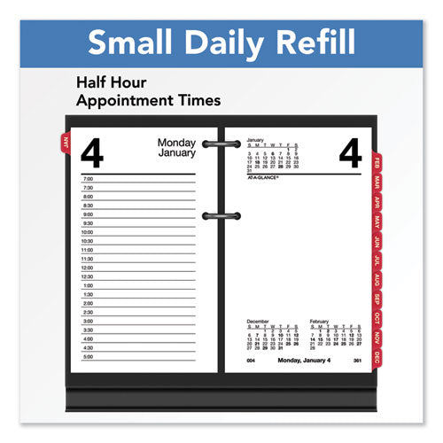 AT-A-GLANCE® wholesale. Desk Calendar Refill With Tabs, 6 X 3.5, White, 2021. HSD Wholesale: Janitorial Supplies, Breakroom Supplies, Office Supplies.