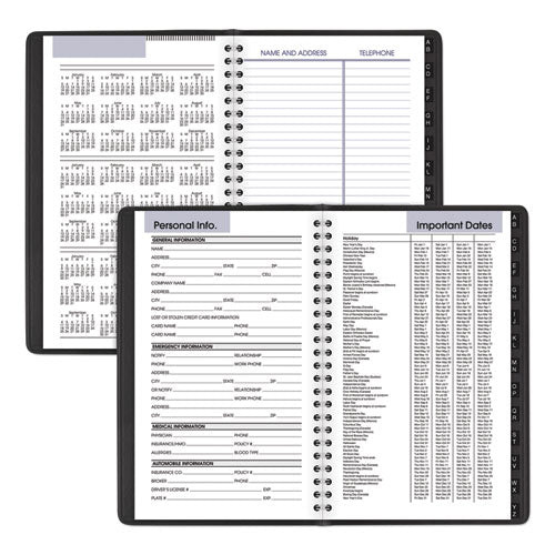 AT-A-GLANCE® wholesale. Block Format Weekly Appointment Book W-contacts Section, 8.5 X 5.5, Black, 2021. HSD Wholesale: Janitorial Supplies, Breakroom Supplies, Office Supplies.