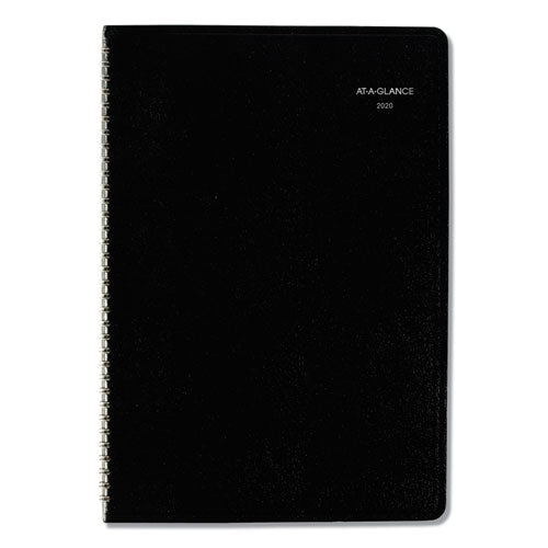 AT-A-GLANCE® wholesale. Monthly Planner, 12 X 8, Black Cover, 2020-2021. HSD Wholesale: Janitorial Supplies, Breakroom Supplies, Office Supplies.